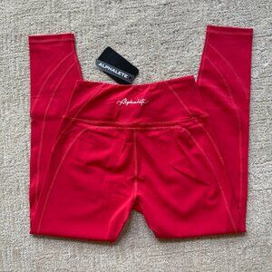 Alphalete NEW NEVER WORN Leggings in Red